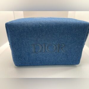 NIB DIOR Makeup Denim Pouch GWP